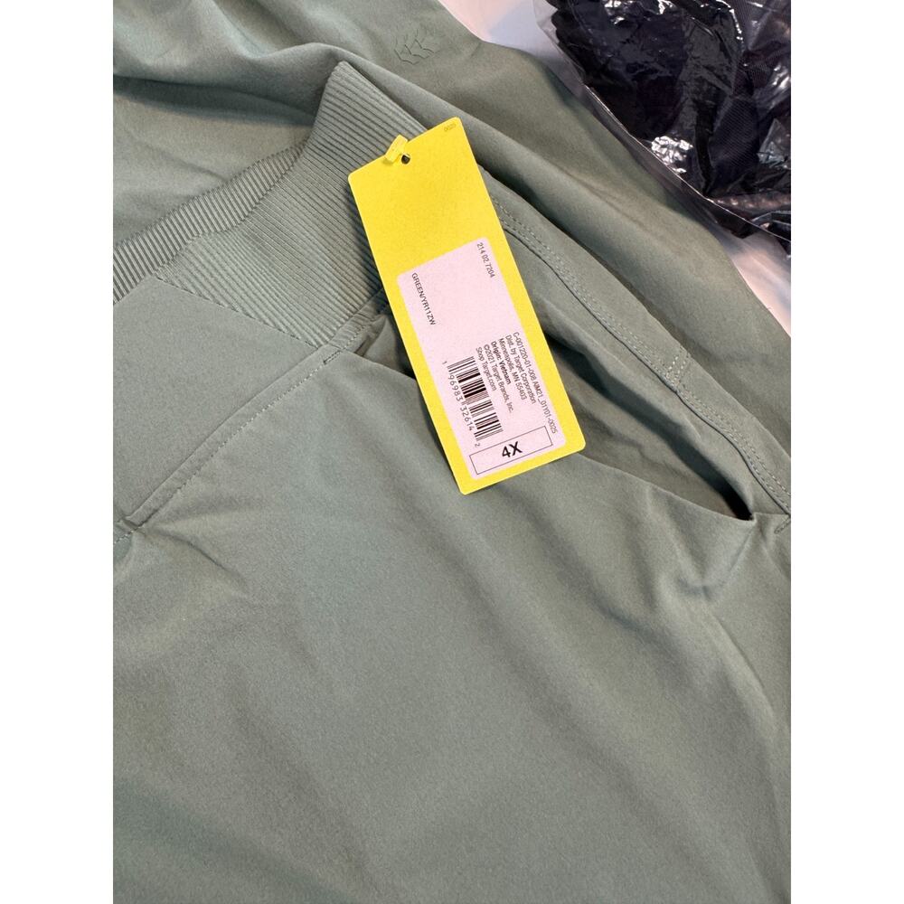 All in Motion Women's Stretch Woven Cargo Pants 27" Avenue Green 4X - Picture 2 of 3